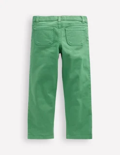 Boden Pantalons-Jean droit à poches plaquées VERT