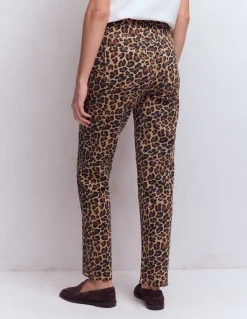 Boden Jeans|Pantalons-Jean droit à taille haute Imprimé Animal