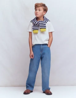 Boden Pantalons-Jean droit décontracté DÉLAVAGE MOYEN