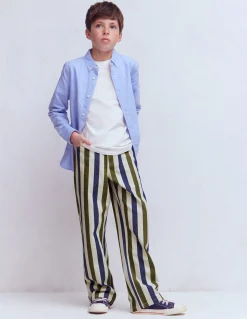 Boden Pantalons|Ensembles Assortis-Jean droit décontracté Bleu connecté et mousse hivernale