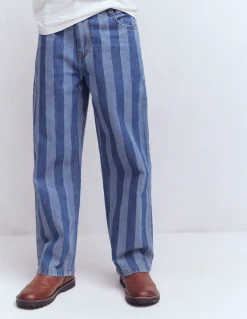 Boden Pantalons-Jean droit décontracté Rayé ombre