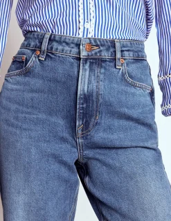 Boden Jeans|Pantalons-Jean droit taille à mi-haute Vintage moyen