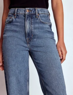 Boden Jeans|Pantalons-Jean droit taille haute Beatnik Red