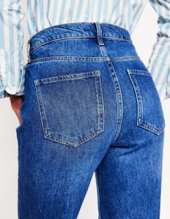 Boden Jeans|Pantalons-Jean droit taille haute Beatnik Red