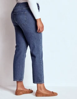 Boden Jeans|Pantalons-Jean droit taille haute Beatnik Red