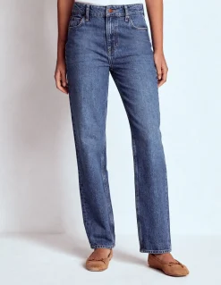 Boden Jeans|Pantalons-Jean droit taille haute Beatnik Red