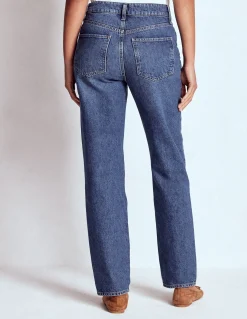 Boden Jeans|Pantalons-Jean droit taille haute Beatnik Red