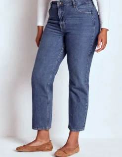 Boden Jeans|Pantalons-Jean droit taille haute Beatnik Red