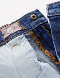 Boden Pantalons-Jean large Motif Heart Checkerboard denim