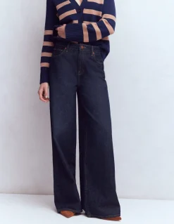 Boden Jeans|Pantalons-Jean large décontracté Indigo