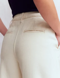 Boden Tenues De Travail|Jeans-Jean large plissé Écru