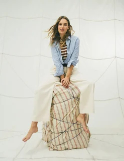 Boden Tenues De Travail|Jeans-Jean large plissé Écru