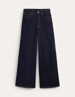 Boden Tenues De Travail|Jeans-Jean large taille haute Indigo Délavé