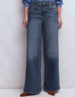 Boden Jeans|Pantalons-Jean large taille haute Beatnik Red