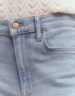 Boden Jeans|Pantalons-Jean large taille haute Blanc/Cerf