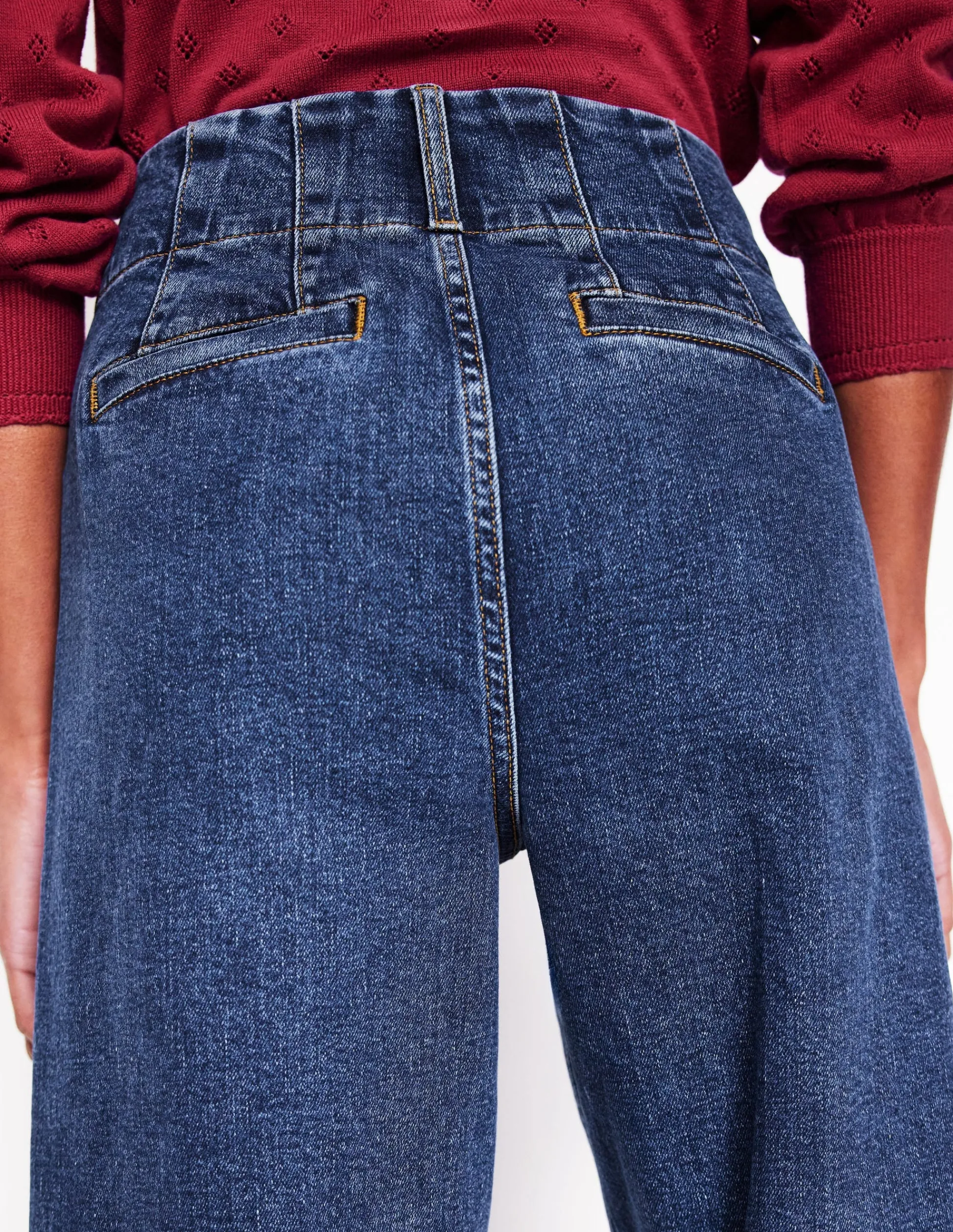 Boden Jeans|Pantalons-Jean Primrose à poches plaquées Beatnik Red