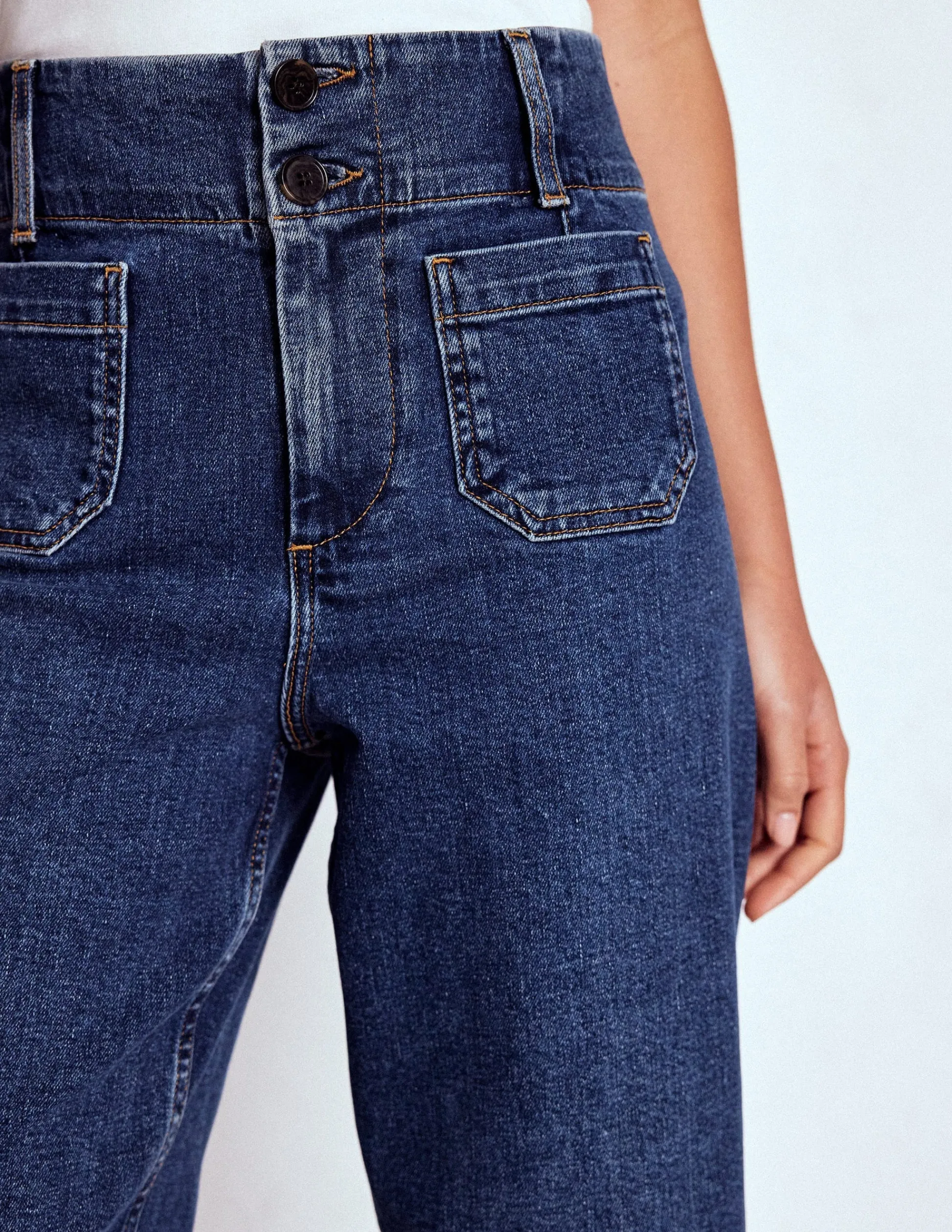 Boden Jeans|Pantalons-Jean Primrose à poches plaquées Beatnik Red