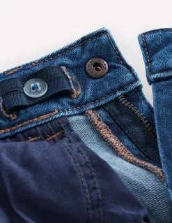 Boden Pantalons-Jean slim taillé pour l'aventure Denim vintage moyen