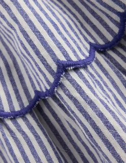 Boden Jupes & Jupes-Shorts|Ensembles Assortis-Jupe à détails Bleu et Ivoire à Rayures