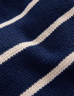 Boden Jupes & Jupes-Shorts|Ensembles Assortis-Jupe en maille Rayé bleu marine universitaire et ivoire