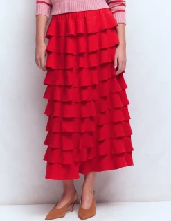 Boden Jupes-Jupe longue à volants Salsa