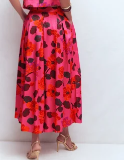 Boden Jupes|Ensembles Assortis-Jupe longue Verity Multi, motif Elaborate Blossom