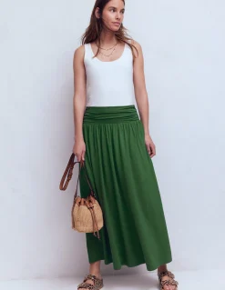 Boden Jupes-Jupe Rosaline en jersey Vert chasseur