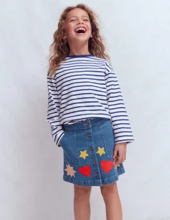 Boden Jupes & Jupes-Shorts-Jupe trapèze boutonnée Formes vintage moyen