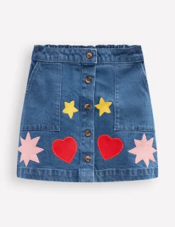 Boden Jupes & Jupes-Shorts-Jupe trapèze boutonnée Formes vintage moyen