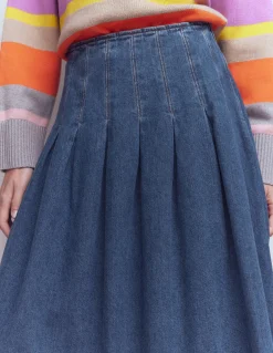 Boden Jupes-Jupe Valentina en jean Vintage moyen