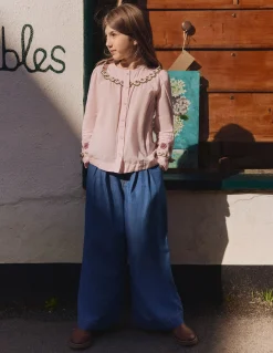 Boden Pantalons-Jupe-culotte plissée Vintage moyen