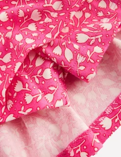 Boden Jupes & Jupes-Shorts-Jupe-short plissée en jersey Minuscule tulipe rose