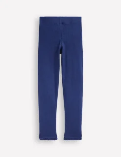 Boden Leggings|Pantalons-Legging côtelé Bleu tribord