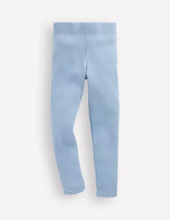 Boden Leggings|Pantalons-Legging côtelé Bleu glacier
