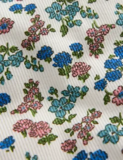 Boden Leggings|Pantalons-Legging côtelé évasé Motif floral ivoire doux