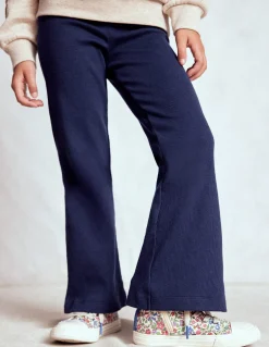 Boden Leggings|Pantalons-Legging côtelé évasé Bleu marine universitaire