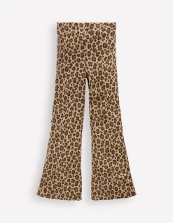 Boden Leggings|Pantalons-Legging côtelé évasé Cœurs folk rouge rockabilly