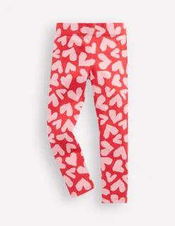 Boden Leggings|Pantalons-Legging fun Cœurs rouge