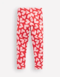 Boden Leggings|Pantalons-Legging fun Cœurs rouge