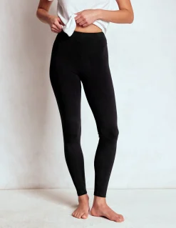 Boden Pantalons-Legging taille haute en jersey Noir