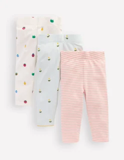 Boden Pantalons & Leggings|Ensembles Assortis-3 leggings en coton Pâquerette multi