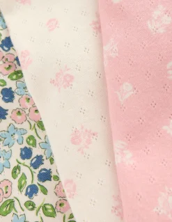 Boden Pantalons & Leggings|Ensembles Assortis-3 leggings en pointelle Motif petites fleurs multi