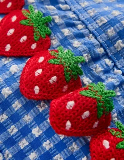 Boden Maillots & Tenues De Plage-Maillot de bain à détails 3D Vichy bleu glacier