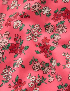 Boden Maillots & Tenues De Plage-Maillot de bain à manches bouffantes Motif Meadow Floral rose saumon
