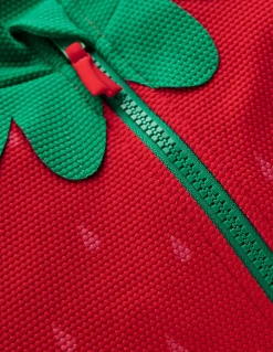 Boden Maillots & Tenues De Plage|Ensembles Assortis-Maillot de bain à manches courtes Fraise rose pop