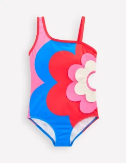 Boden Maillots & Tenues De Plage-Maillot de bain asymétrique à appliqué Fleur découpée