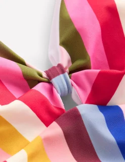 Boden Maillots De Bain-Maillot de bain dos-nu avec nœud À Rayures Multicolores