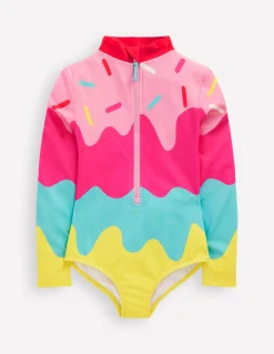 Boden Maillots & Tenues De Plage-Maillot de bain fun à manches longues Glace