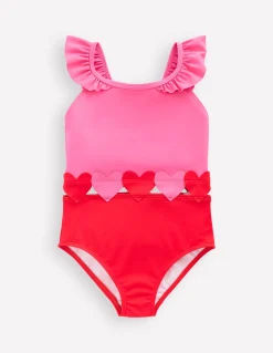 Boden Maillots & Tenues De Plage-Maillot de bain Hallie à bretelles volantées Rouge coquelicot