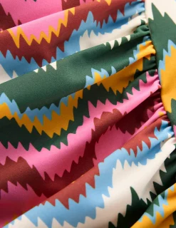 Boden Maillots De Bain-Maillot de bain Kythira froncé Multi, vague zigzag